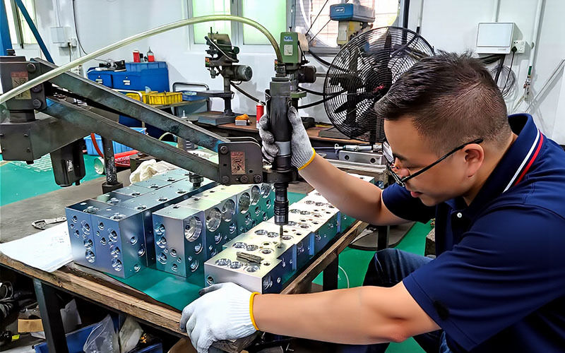 Dongguan Zhongwei Metal Products Co., Ltd productielijn van de fabrikant