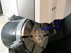 Hoogprecisie metalen 5-assige CNC-bewerking roestvrij staal messing aluminium motorbehuising