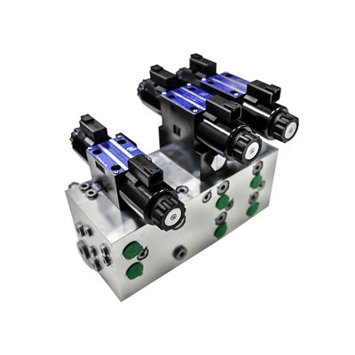 Aluminum 6061 7075 Hydraulic Manifold Integrated Hydraulic Valve Solenoid Valve