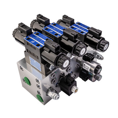 Aluminum 6061 7075 Hydraulic Manifold Integrated Hydraulic Valve Solenoid Valve