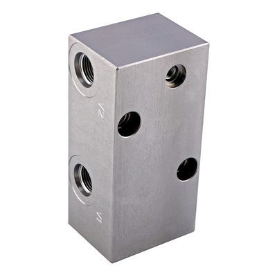 60L/min Hydraulic Valve Block CNC Turning Miling Aluminum Processing Service