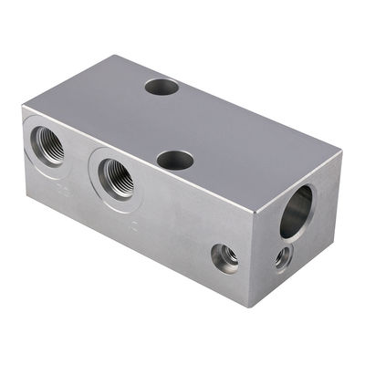 60L/min Hydraulic Valve Block CNC Turning Miling Aluminum Processing Service