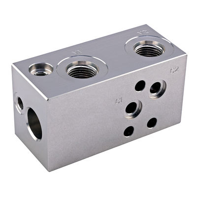 60L/min Hydraulic Valve Block CNC Turning Miling Aluminum Processing Service
