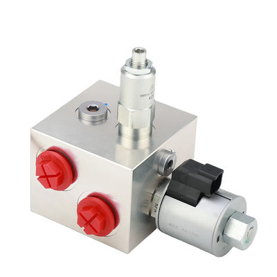 Aluminum Hydraulic Valve Block Solenoid Valve 12V CNC Processing Service