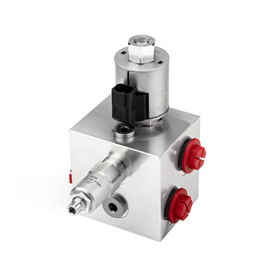 Aluminum Hydraulic Valve Block Solenoid Valve 12V CNC Processing Service