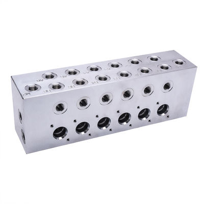 Hydraulic valve aluminum steel threaded cartridge valve hydraulic manifold block CNC processing customization service