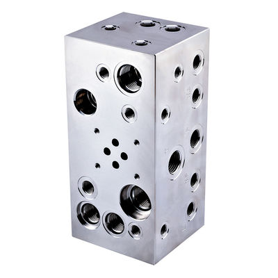 Hydraulic valve aluminum steel threaded cartridge valve hydraulic manifold block CNC processing customization service