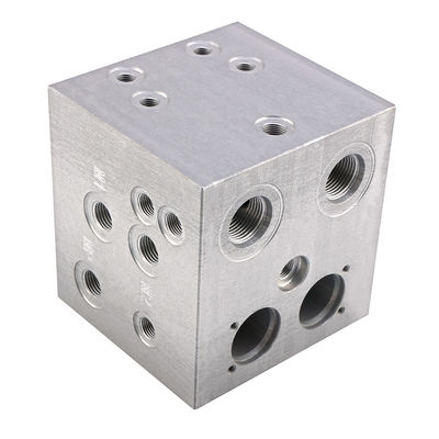 Aluminum Hydraulic Valve Manifold Block CNC Turning Milling For Industrial Machinery