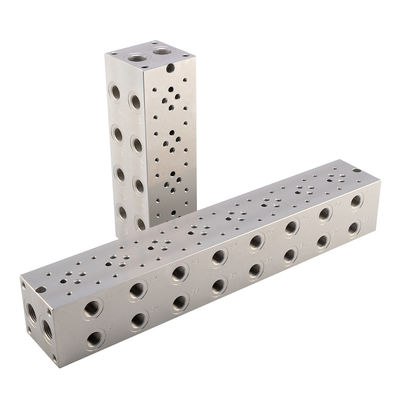 Aluminum Alloy Al6061 Hydraulic Cylinder Valve Block CNC Machining Manifold Block