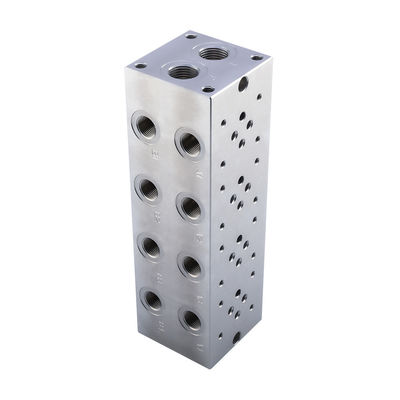 Aluminum Alloy Al6061 Hydraulic Cylinder Valve Block CNC Machining Manifold Block
