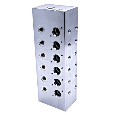 Aluminum Alloy Al6061 Hydraulic Cylinder Valve Block CNC Machining Manifold Block