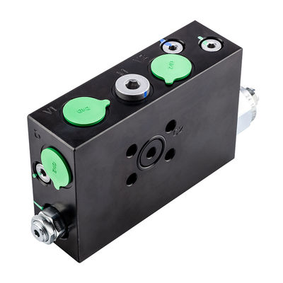Customized Hydraulic Manifold Aluminum Shut Off Valves Hydraulic Solenoid Valve Block