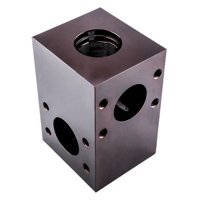 CNC Machined Aluminum Cast Iron Hydraulic Manifold Valve Block Flow Control Valve