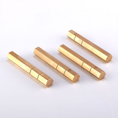 Aluminum 6063-T6 Custom Brass Turning Parts 950mm Hexagonal Aluminum Extrusion
