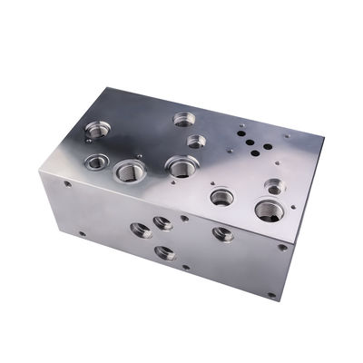 Aviation grade aluminum alloy hydraulic manifold Multi-channel integrated design Construction machinery high-pressure power system