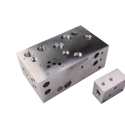 Aviation grade aluminum alloy hydraulic manifold Multi-channel integrated design Construction machinery high-pressure power system