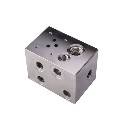 Aviation grade aluminum alloy hydraulic manifold Multi-channel integrated design Construction machinery high-pressure power system