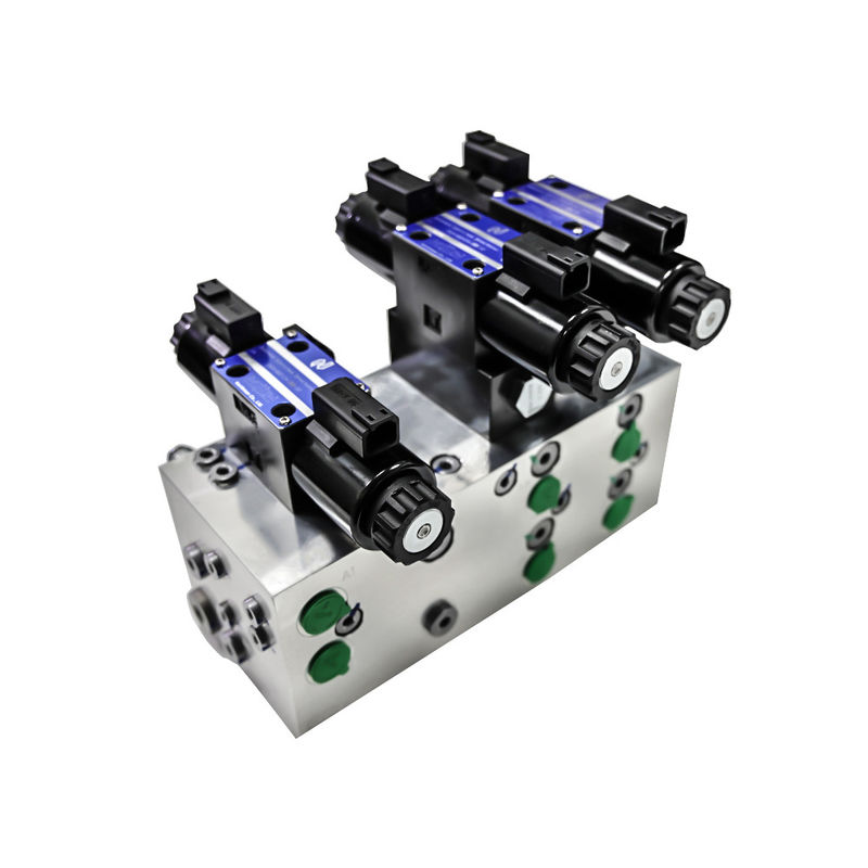 Aluminum 6061 7075 Hydraulic Manifold Integrated Hydraulic Valve Solenoid Valve