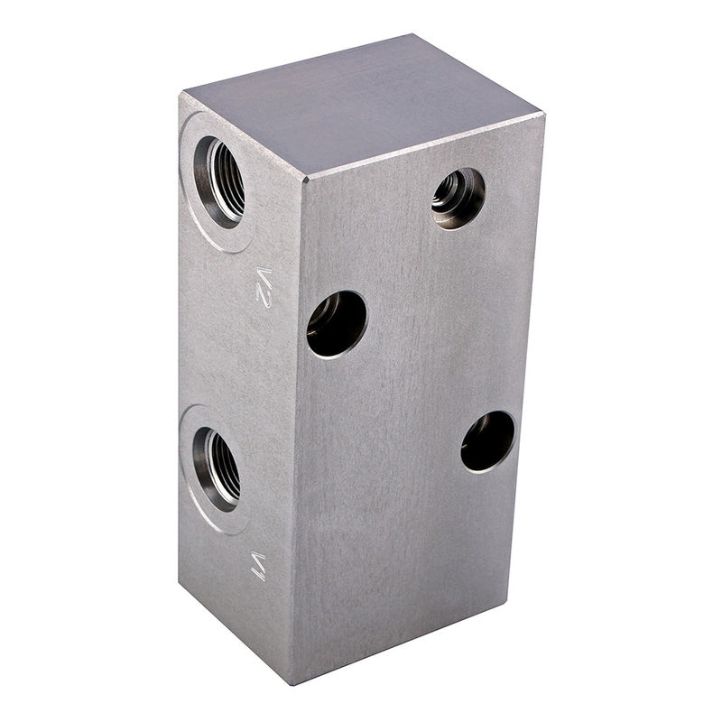 60L/min Hydraulic Valve Block CNC Turning Miling Aluminum Processing Service