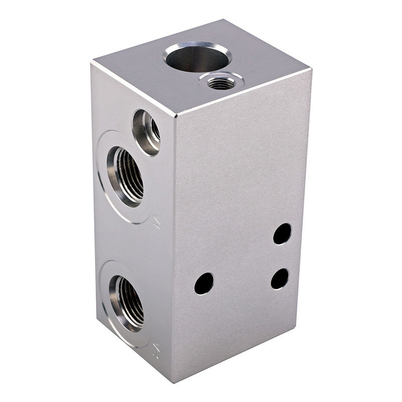 60L/min Hydraulic Valve Block CNC Turning Miling Aluminum Processing Service