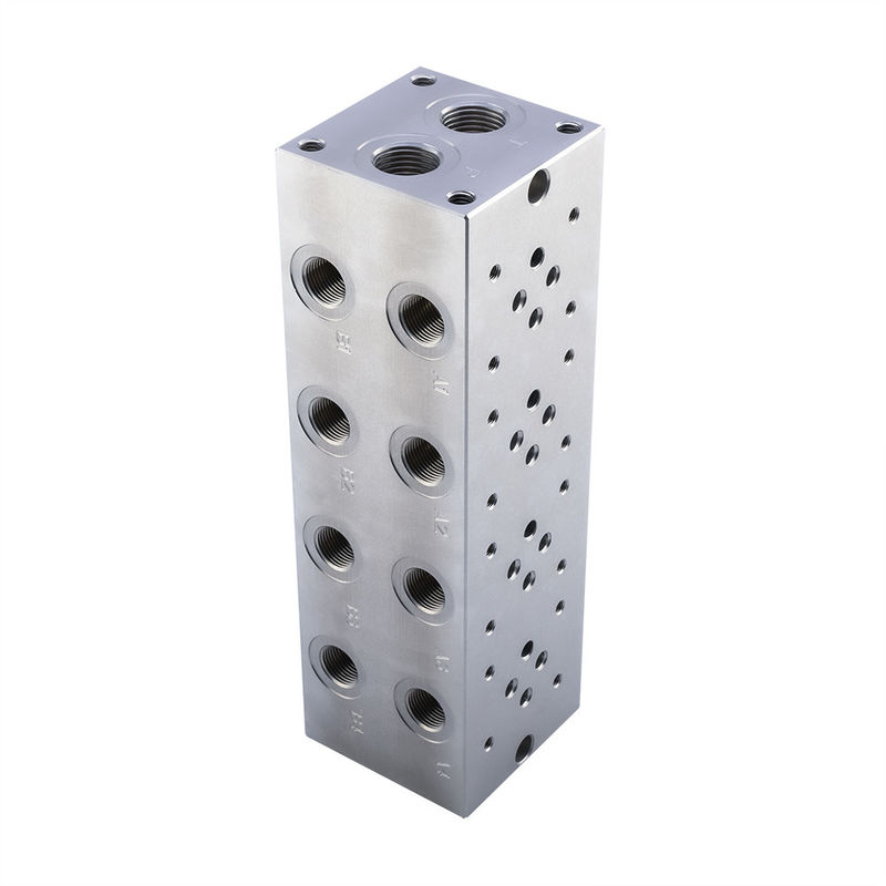 Aluminum Alloy Al6061 Hydraulic Cylinder Valve Block CNC Machining Manifold Block