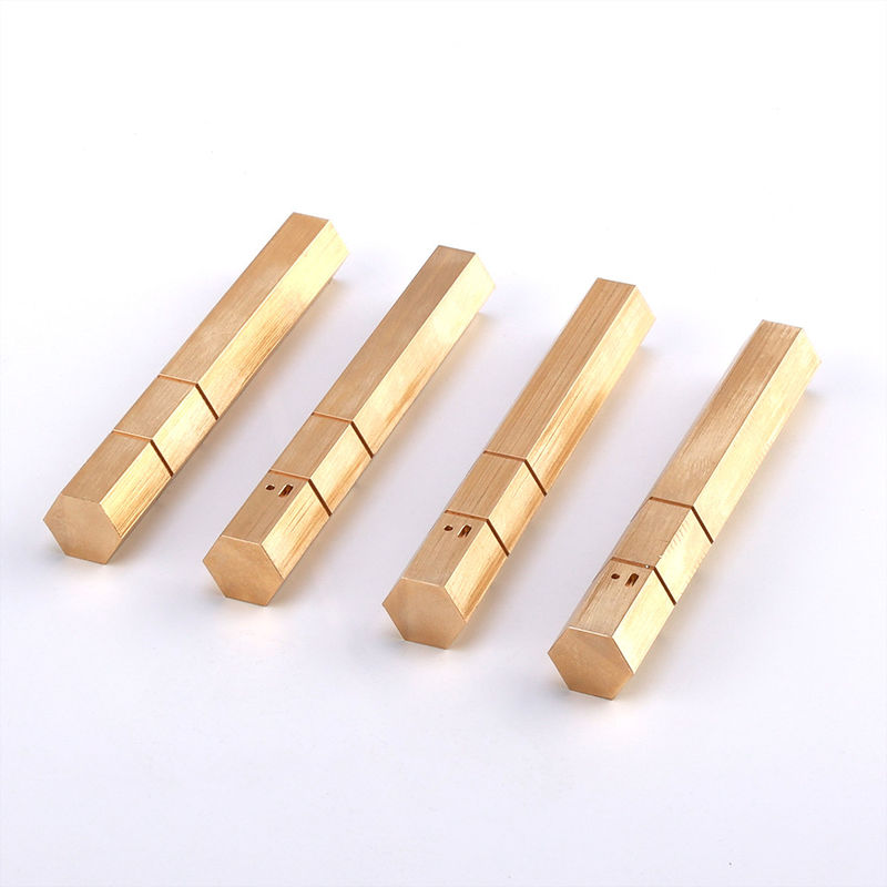 Aluminum 6063-T6 Custom Brass Turning Parts 950mm Hexagonal Aluminum Extrusion
