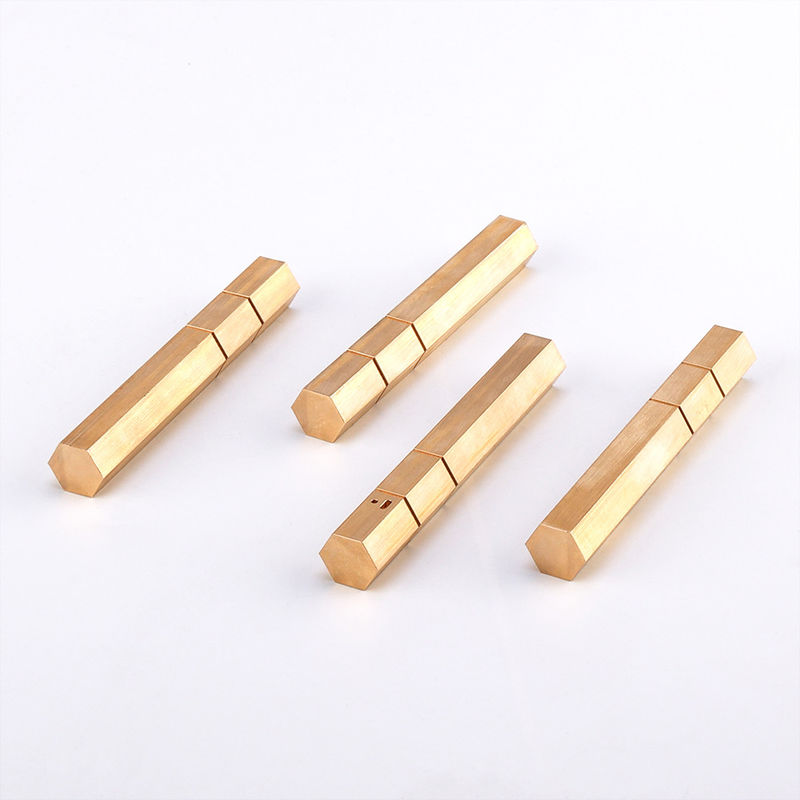 Aluminum 6063-T6 Custom Brass Turning Parts 950mm Hexagonal Aluminum Extrusion