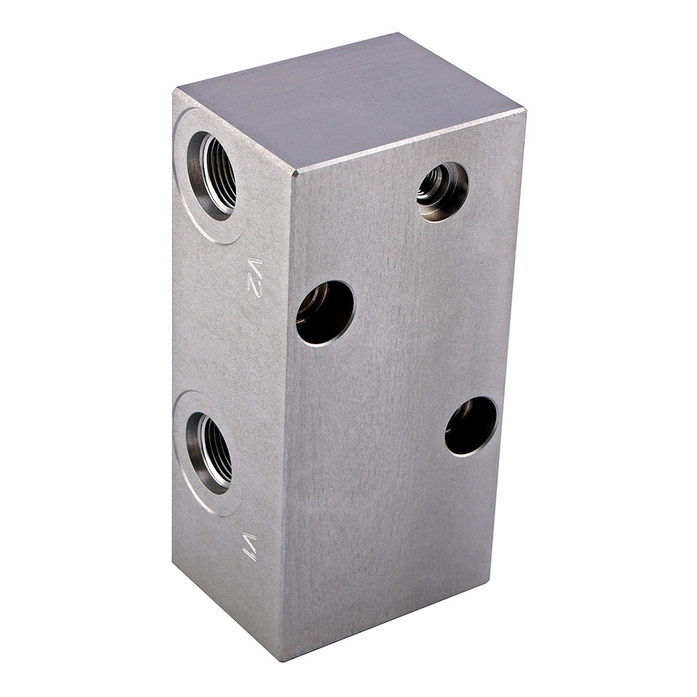 60L/min Hydraulic Valve Block CNC Turning Miling Aluminum Processing Service