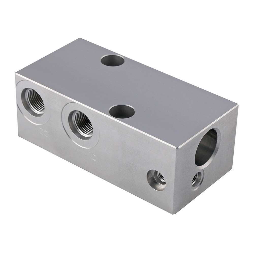60L/min Hydraulic Valve Block CNC Turning Miling Aluminum Processing Service