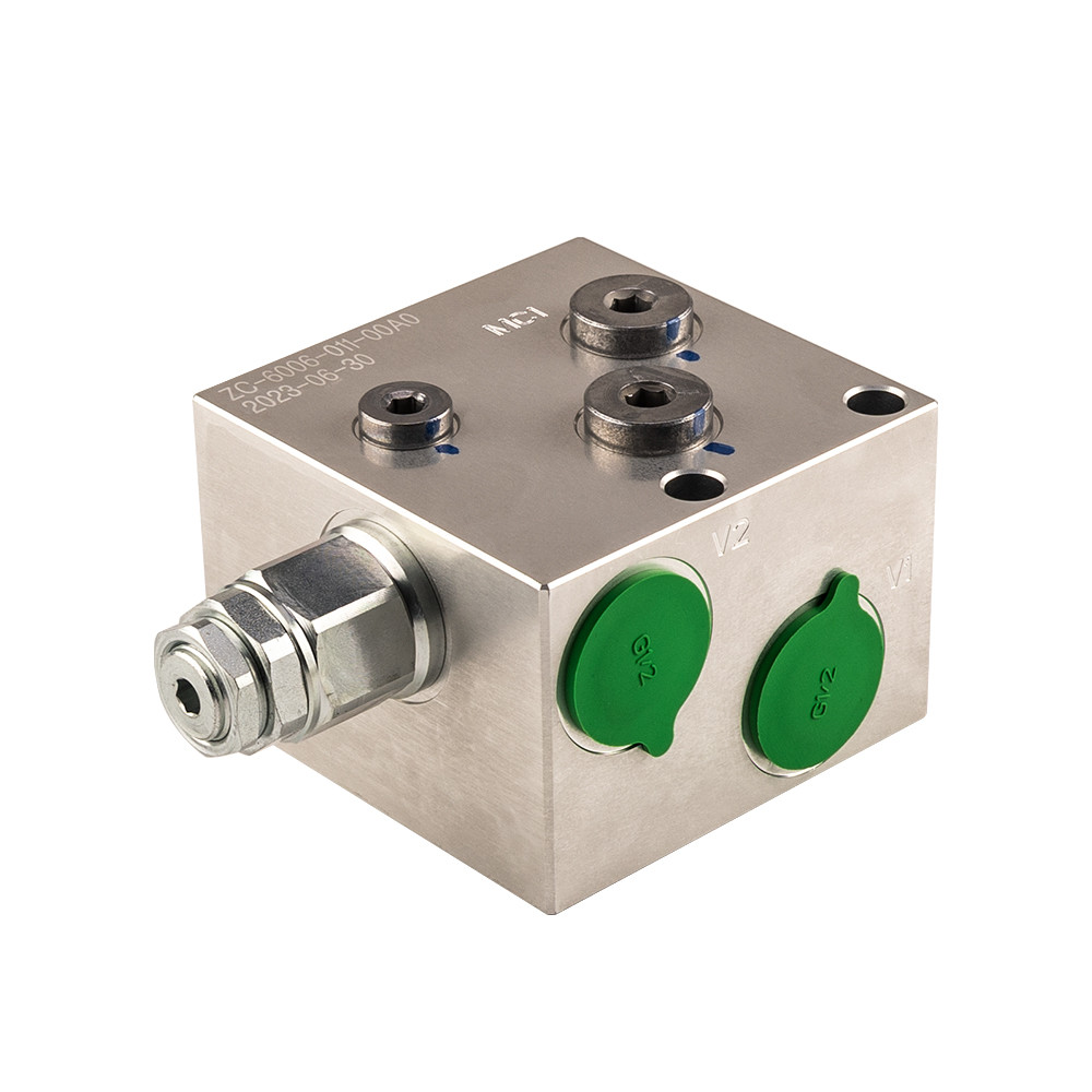 Excavator Parts Hydraulic Manifold Aluminum Alloy Precision Hydraulic Valve Block