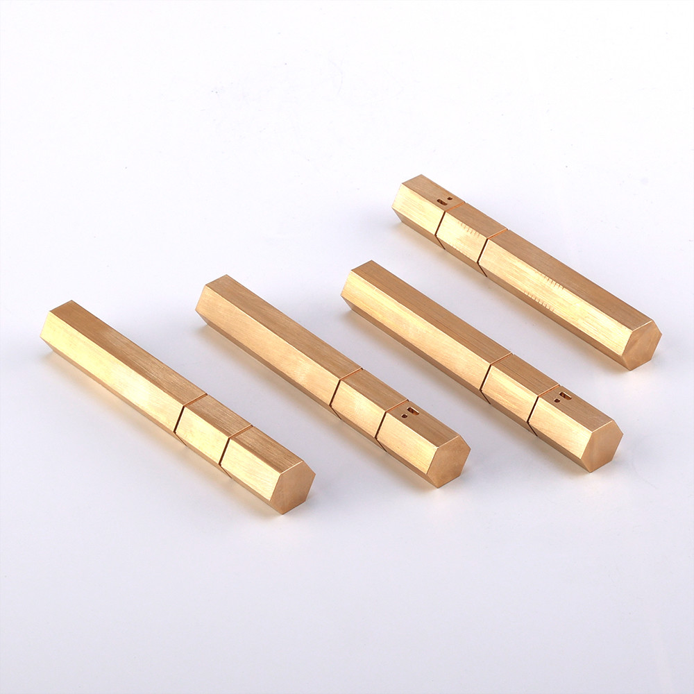 Aluminum 6063-T6 Custom Brass Turning Parts 950mm Hexagonal Aluminum Extrusion