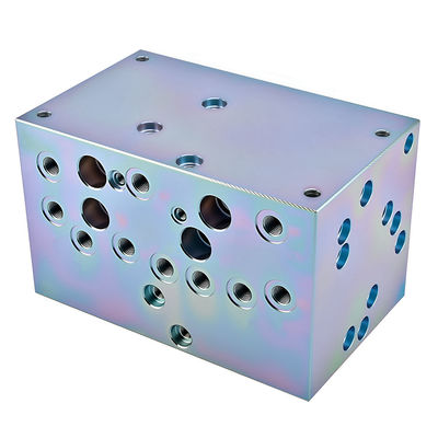 3/4 Inch Aluminum Hydraulic Manifold CNC Machined for Excavators